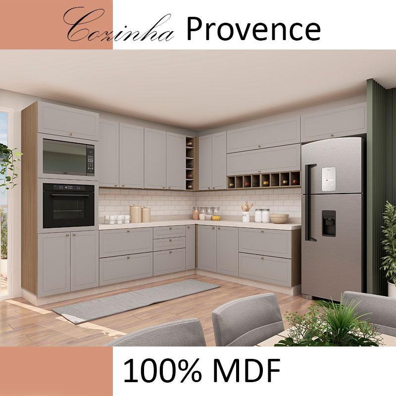 Módulo Balcao 120cm 3 Gavetas 1 Portas 100% MDF Cozinha Modulada
